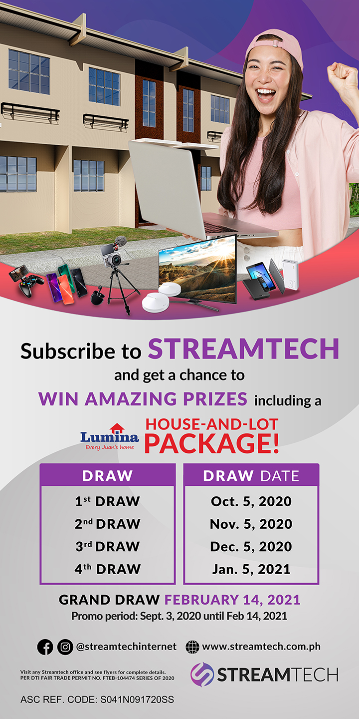 Subscribe, Stream, and Win a Lumina House and Other Mazing Prizes with Streamtech