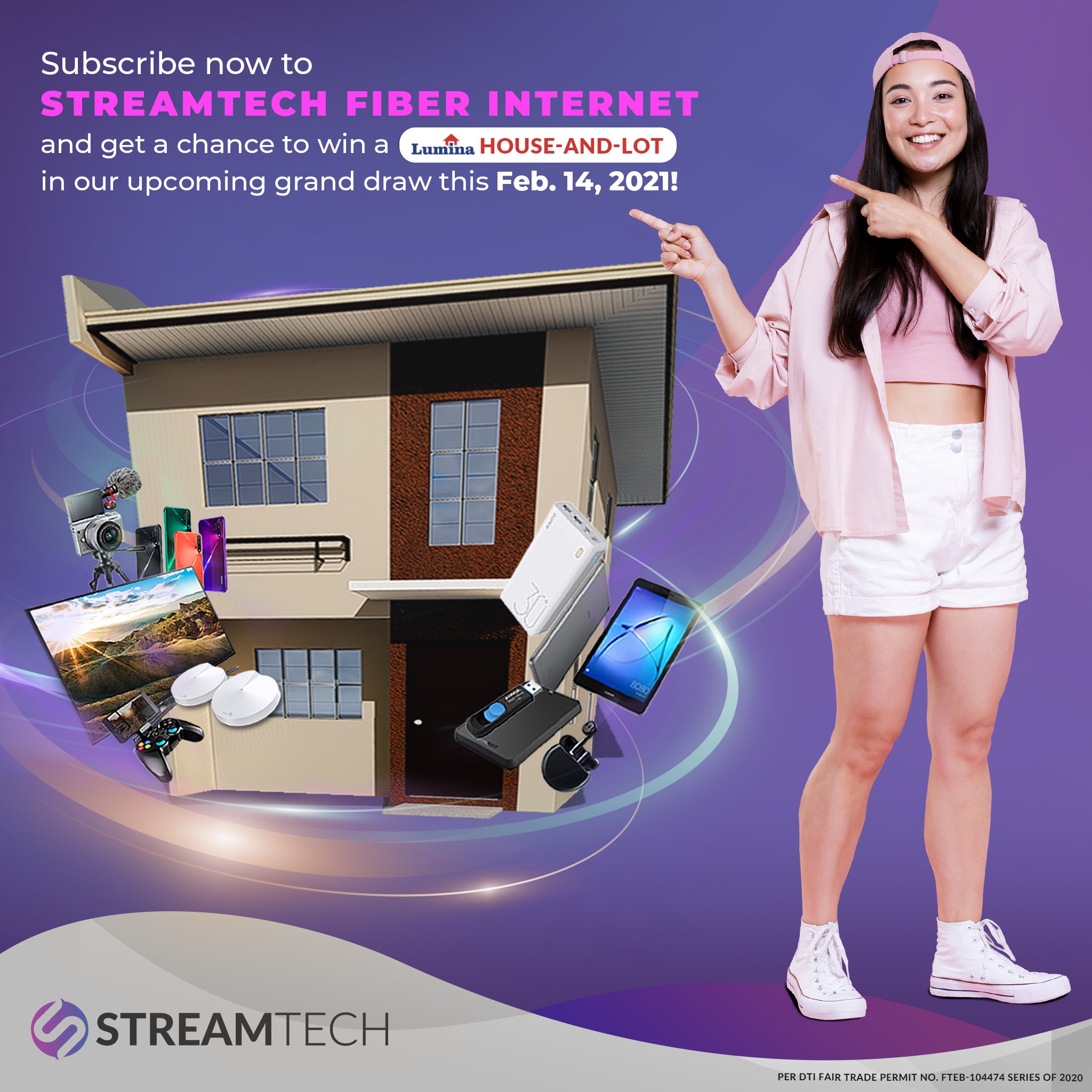 Win a Lumina Home with Streamtech Fiber Internet Raffle Grand Draw