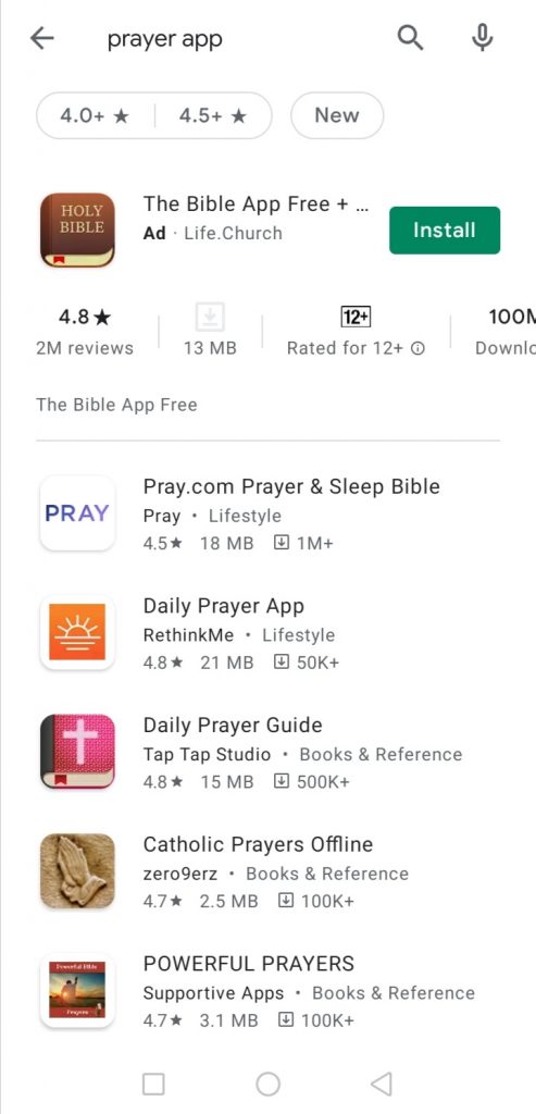 Streamtech Fiber Internet Prayer apps for Lent