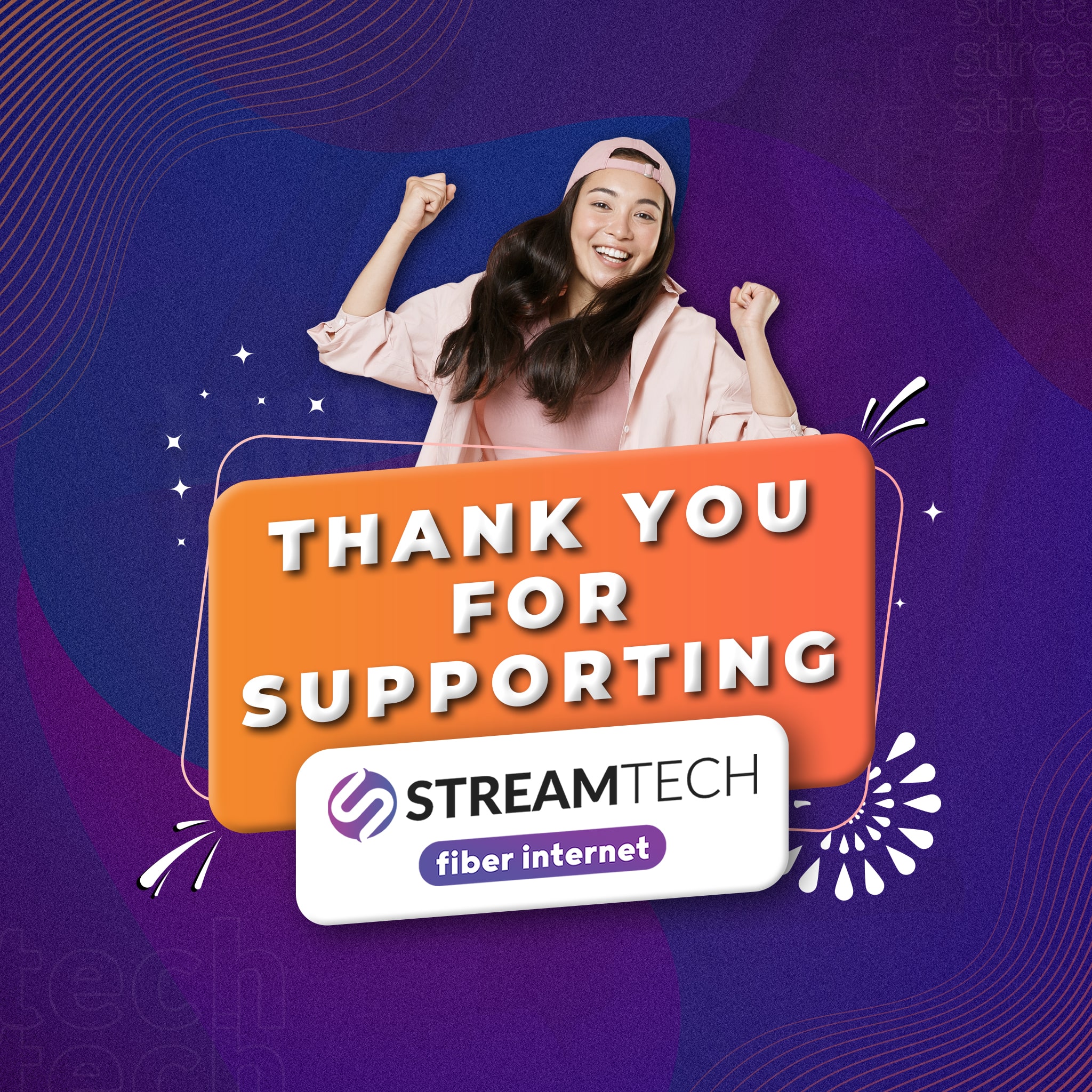 Congratulations to all the winners of subscribe, stream, and win raffle grand draw, fro Streamtech Fiber Internet