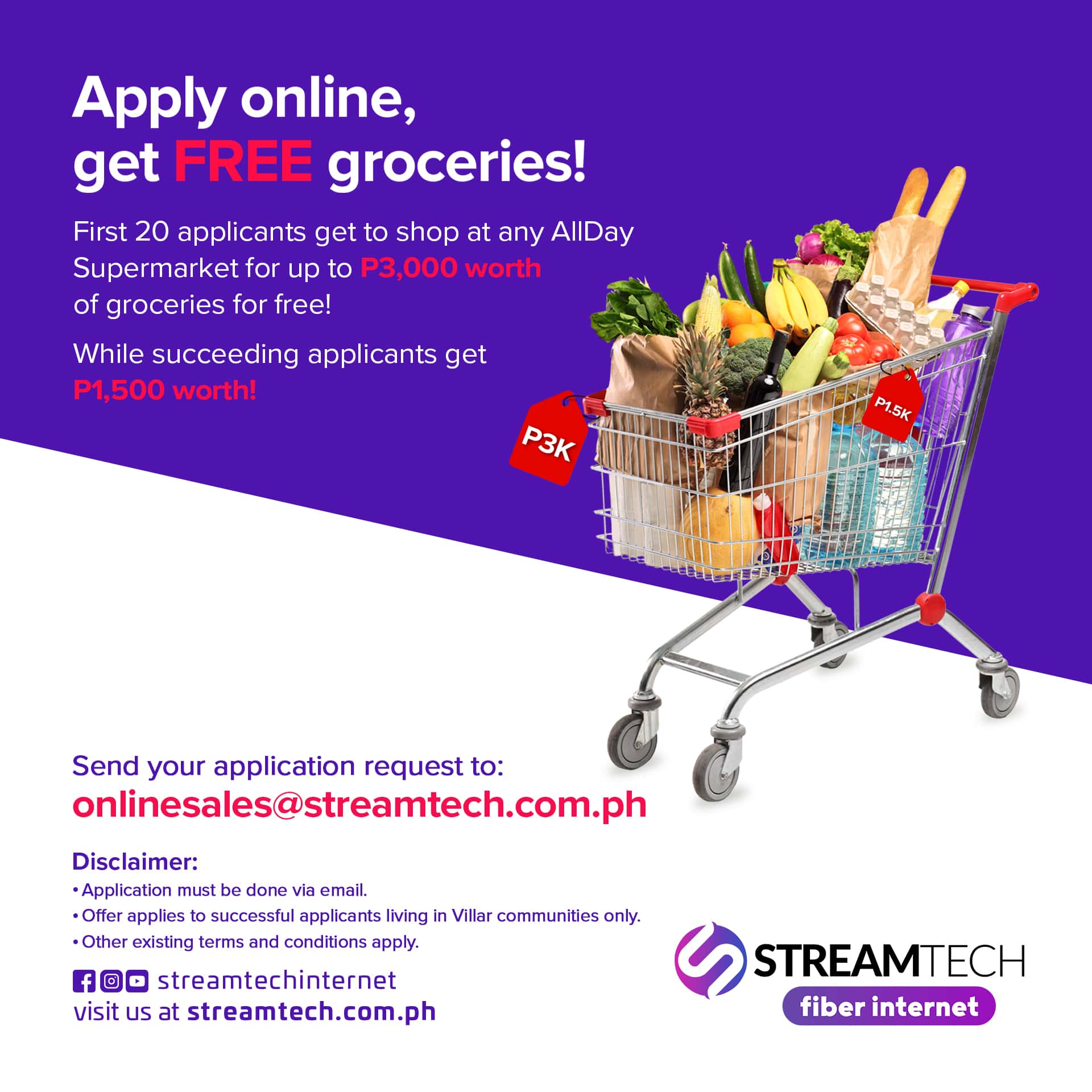 All Day Supermarket Groceries - Streamtech Fiber Internet