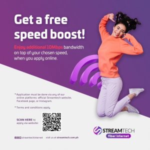Speed booster promo - apply online - Streamtech Fiber Internet