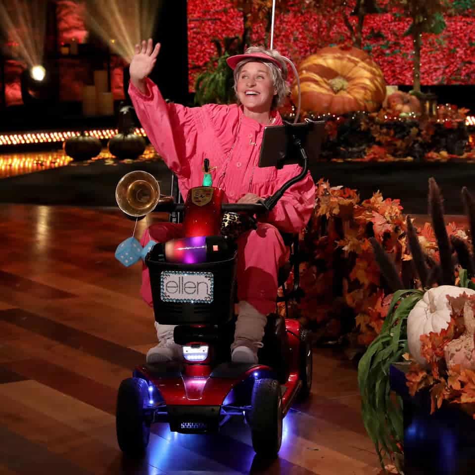 Ellen DeGenres as future self - halloween costumes - streamtech fiber internet